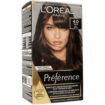 Vopsea de par, L'Oréal Paris, Preference 4.0 Tahiti, castaniu adanc