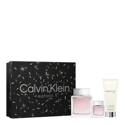 Set cadou Eau de Toilette, Calvin Klein, Euphoria for Men, 3 piese