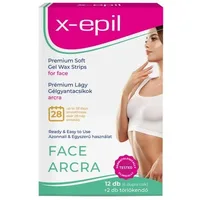 Benzi depilatoare gel față, X-Epil, Premium, alb