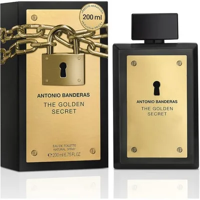 Eau de Toilette, Antonio Banderas, The Golden Secret, 200ml, negru
