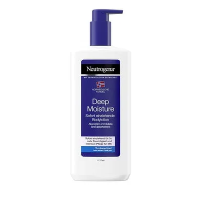Loțiune corp, Neutrogena, Deep Moisture, 400 ml, alb