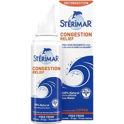 Spray nazal, Stérimar, Congestion Relief, albastru, 100ml