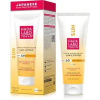 Loțiune de protecție solară Hada Labo Tokyo, SPF 50, corp, 200 ml, alb