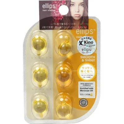Vitamine pentru păr Ellips, ulei marocan, neted și strălucitor