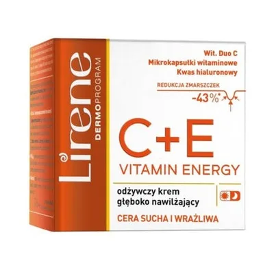 Cremă față, Lirene, Vitamin Energy C+E, hidratantă