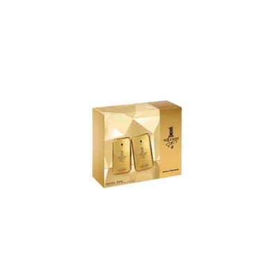 Set Parfum Paco Rabanne 1 Million, 2 x 50ml, Culoare Aurie, Design Geometric