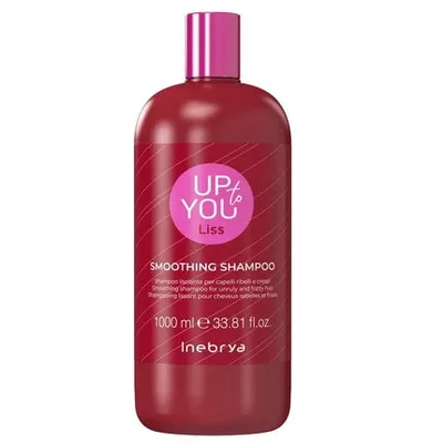 Șampon netezitor Inebrya Up To You Liss pentru păr ondulat și creț, 1000 ml