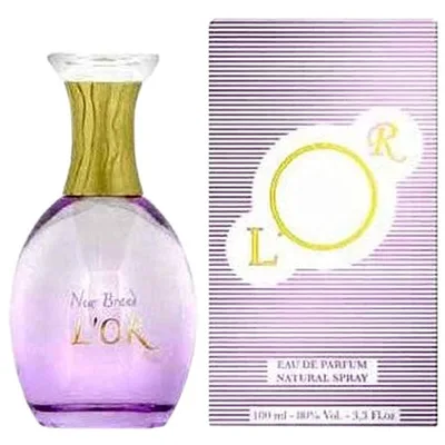 Parfum L'Or New Breed EDP Spray pentru femei, 100 ml, sticlă violet cu gât auriu
