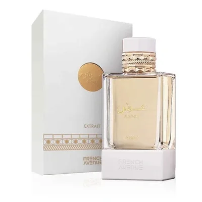 Fragrance World French Avenue Arsh Extrait, Parfum, 100 ml, sticlă transparentă cu lichid auriu