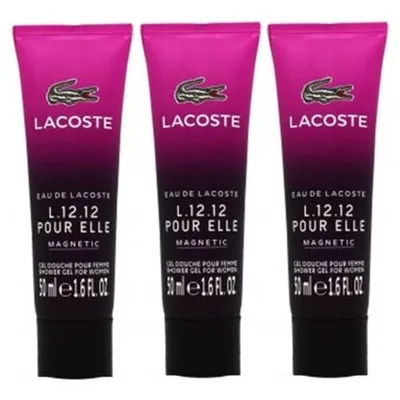 Lacoste L.12.12 Magnetic Shower Gel pentru Ea, 50ml