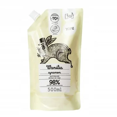 Săpun lichid hidratant Yope refill Vanilla & Cinnamon 500ml