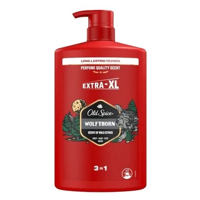 Gel de duș Old Spice Wolf Thorn, 1000 ml, roșu