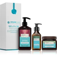 Set cadou Arganicare, ulei de argan & unt de shea, pentru păr uscat și deteriorat