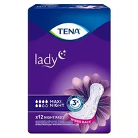 Tena Lady Maxi Night Anatomical Insoles, Tena, x12 buc