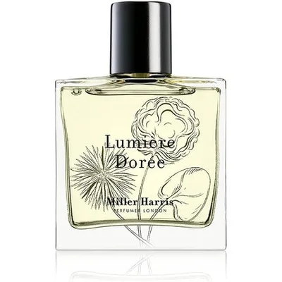Parfum Miller Harris Lumiere Doree, sticlă transparentă, capac negru