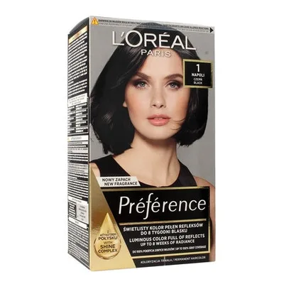 Vopsea de păr, L'Oreal Paris, Preference, negru Napoli