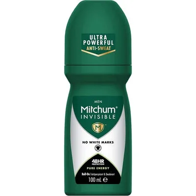 Deodorant Mitchum Invisible, Pure Energy, 100ml, verde