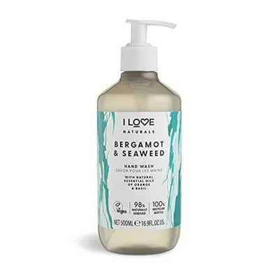 Spălător de Mâini I Love Naturals cu Bergamotă și Alge Marine, 500ml
