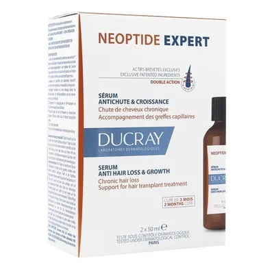 Ser pentru caderea parului, Ducray Neoptide Expert, 2 x 50ml