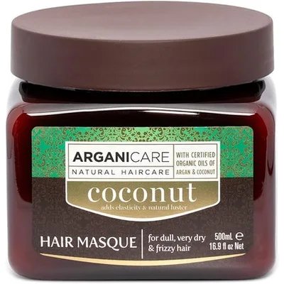 Masca de păr Arganicare, Argan Coconut, 500ml, maro