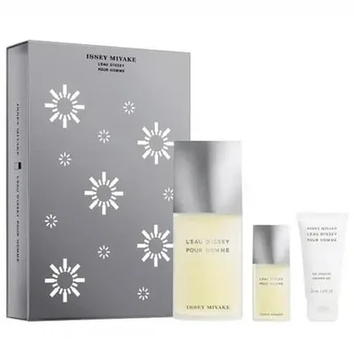 Set Parfum Barbati, Issey Miyake L'eau D'issey Pour Homme, 3 Piese