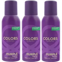 Deodorant spray femei, Benetton, Purple, 150 ml