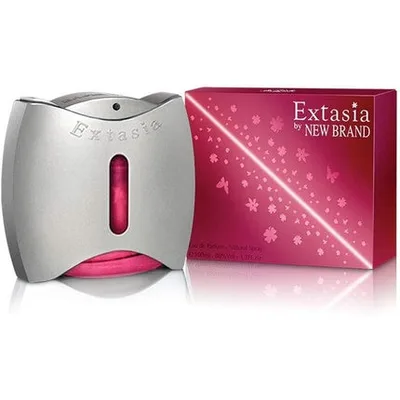Extasia Women Eau De Parfum Spray, 100ml, argintiu cu detalii roz