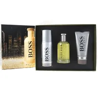 Set Parfum Hugo Boss Bottled, 100ml EDT Spray, 150ml Deo Spray, 100ml Gel Duș