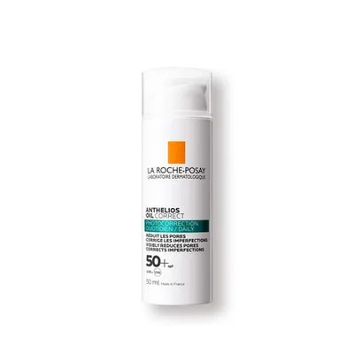 Crema protectie solara, La Roche-Posay, Anthelios Oil Correct SPF50+, 50ml