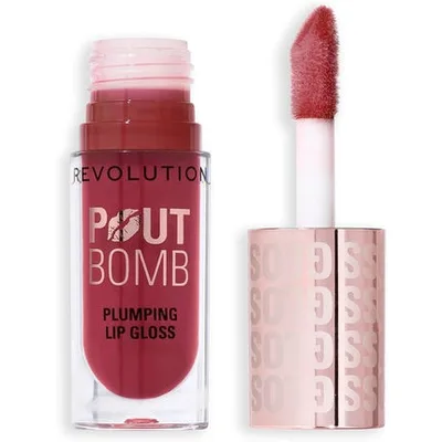Lip Gloss, Revolution Beauty, Pout Bomb, roșu