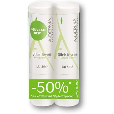 Stick buze A-Derma, Lip Stick, pachet de 2