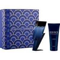 Set Cadou Parfum Bad Boy Cobalt, Carolina Herrera, 50ml + gel de duș