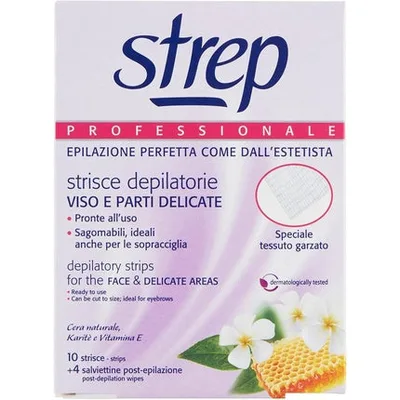 Benzi epilat față, Strep, delicate, 10 bucăți