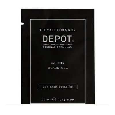 Gel Modelare Păr Depot Nr. 307 Black Gel, Culoare Neagră, Capacitate 10ml