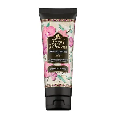 Gel de duș Tesori D'Oriente Imperial Orchid, 250ml, imprimeu floral