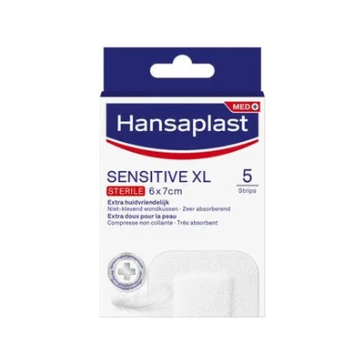 Pansamente HP Sensitive XL, 6 x 7 cm, 5 buc