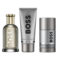 Set Parfum Hugo Boss Bottled, 75ml + 100ml + Deodorant, Argintiu