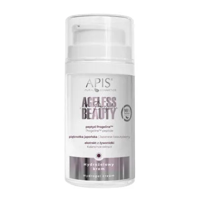 Cremă Hidrogel Anti-Aging APIS Ageless Beauty, cu Peptid Progelin™️ și Extract de Piersică de Java, 50 ml