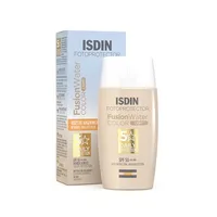 Cremă de față cu protecție solară, ISDIN Fusion Water Color SPF 50, 50ml