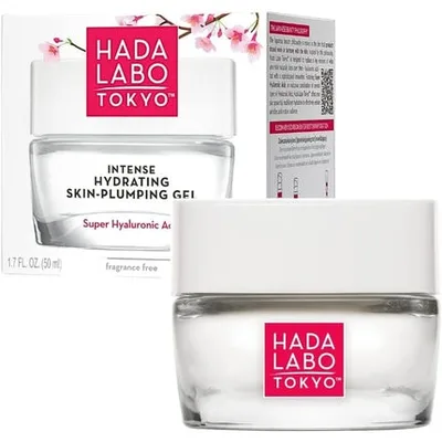 Hada Labo Tokyo, Intense Hydrating Skin-Plumping Gel Day & Night, gel hidratant pentru față, cu acid hialuronic, 50 ml