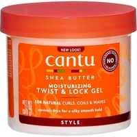 Gel modelare păr Cantu, Shea Butter Moisturizing Twist & Lock Gel, 384ml