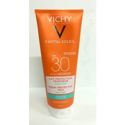 Lapte de plajă, Vichy, Ideal Soleil SPF 30, 300ml