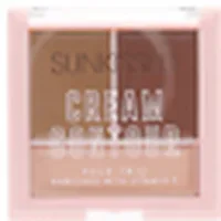 Paletă contur față Sunkissed, trio cremă, cu vitamina E
