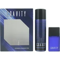 Set cadou 2 piese, Coty, Gravity, aftershave 30ml si deodorant spray 120ml
