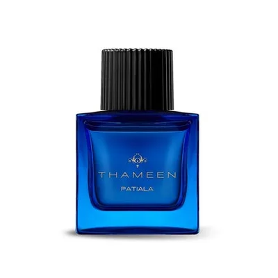 Perfum Thameen Patiala Extrait de Parfum, 50 ml, flacon albastru cu capac negru