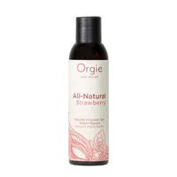 Lubrifiant intim Orgie Natural Waterbased cu arome de căpșuni, 150 ml