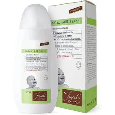 Pudră Corp Fiocchi Di Riso, Talco Non Talco, 120ml, alb