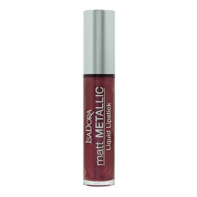 Ruj lichid Isadora Matt Metallic Burgundy Bite 7ml