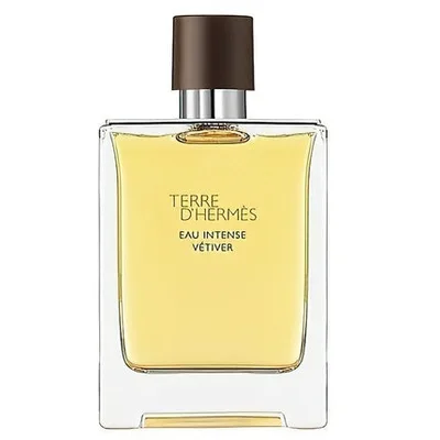 Hermès Terre D'Hermes Eau Intense Vetiver, Parfum pentru bărbați, 200ml, sticlă transparentă cu lichid galben