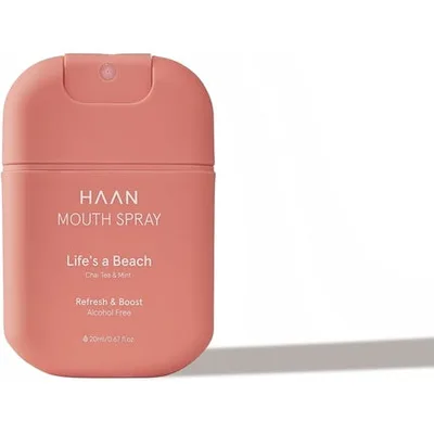 Spray de gură HAAN Life's a Beach, 20ml, roz